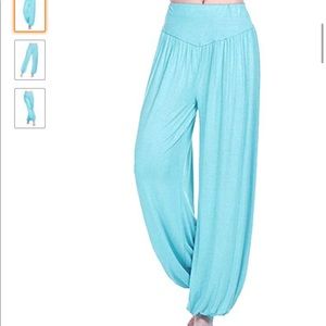 Jasmine spandex wide leg harem yoga pants